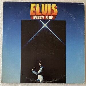 Elvis Presley Moody Blue LP Blue Vinyl RCA AFL1-2428 1977 Original Pressing